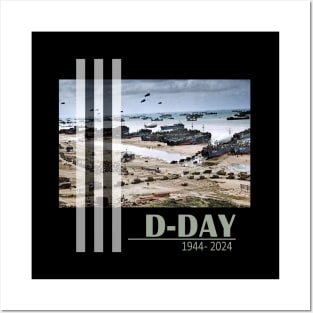 1944 D-Day 2024 80th Anniversary Normandy Posters and Art